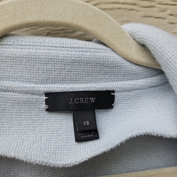J. Crew Sophie open front sweater blazer in Classic Sky XS small flaw - Picture 3 of 8